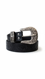 Boho belt | Embossed Faux Leather Belt