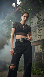 Boho belt | Embossed Faux Leather Belt
