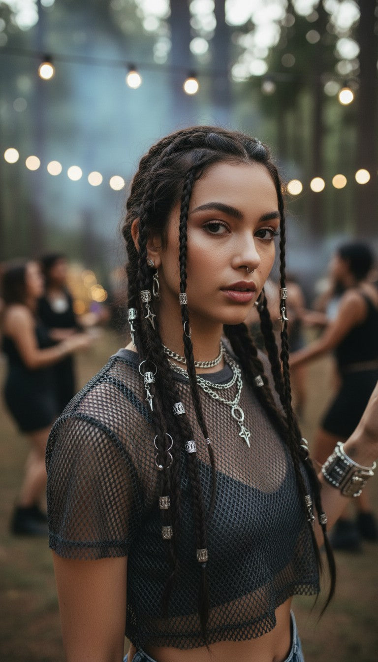 Cosmic Threads | Hair Jewellery Set
