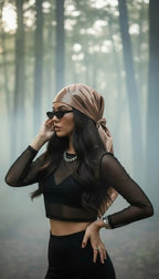 Bronze Ember  |  Bronze Satin Scarf