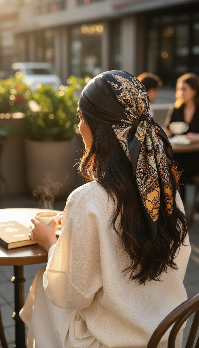 Nomad Silk | Paisley Satin Scarf